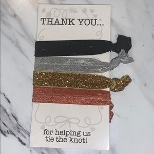 Helping us tie the knot hair ties